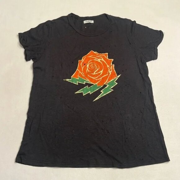 Lauren Moshi Distressed Heart TShirt - Picture 2 of 5